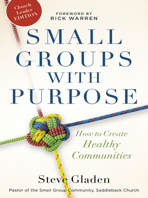 Title details for Small Groups with Purpose by Steve Gladen - Wait list